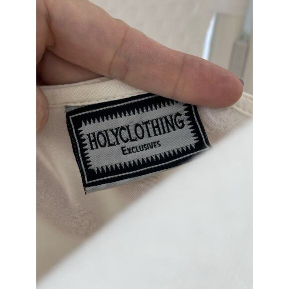 Holy Clothing Maxi Dress Renaissance Fair Long Embroidered Wedding Whimsy 5x - Picture 3 of 12